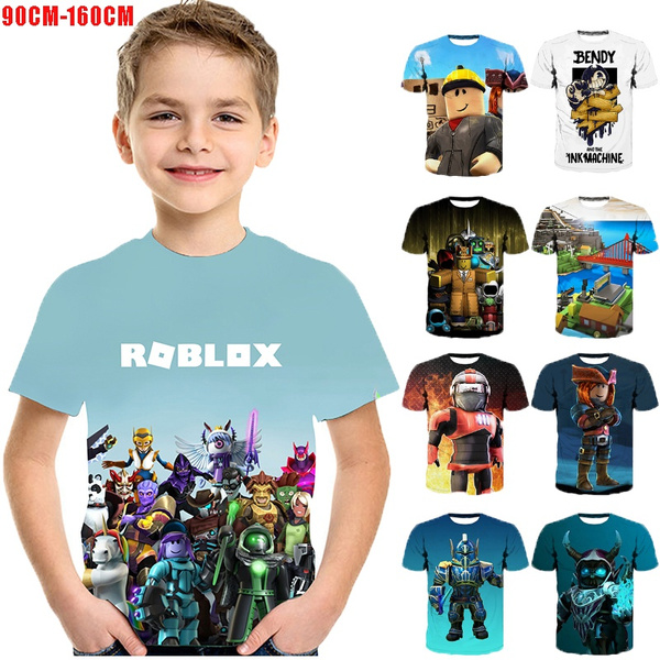 Fashion Roblox 3d Printed T Shirts Kids T Shirts Boys Girls T Shirts Funny Tees Wish - roblox 3d shirt