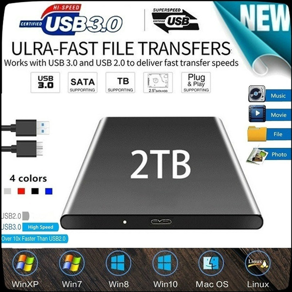 The latest top-level 2TB hard drive USB3.0 SATA high-speed 2.5
