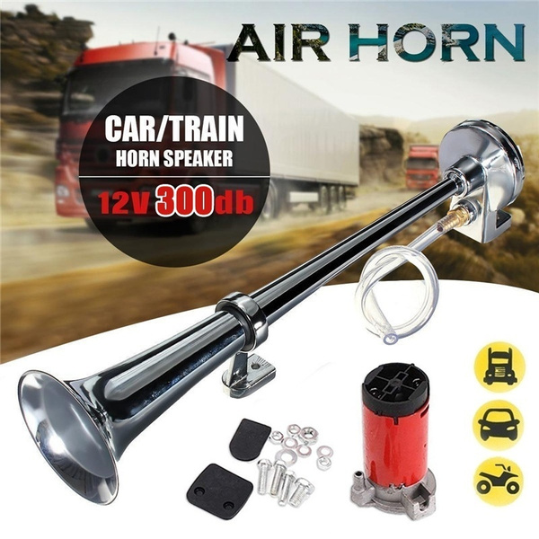 Air Horns For Cars Super Loud 300DB Air Horn Kit Air Horn Compressor Single  Trumpet Cars Trains Trucks Boats Horn Auto Accessories