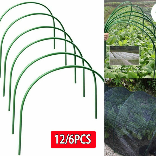 6Pcs Greenhouse Hoops Grow Tunnel Plant Support Garden Cover Protect Stake Tool