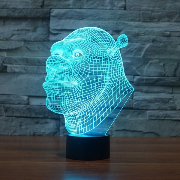 led shrek lamp