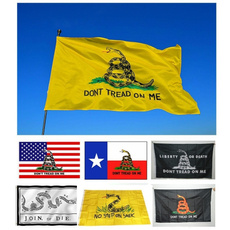Brass, yellowsnakeflag, flagdecoration, stateflag
