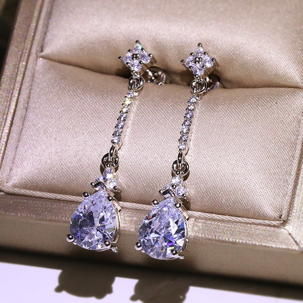 elegant diamond earrings