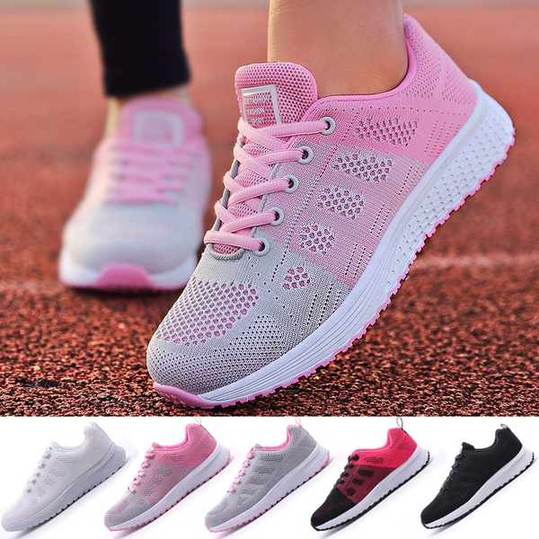 Womens Casual Running Shoes Breathable Knit Sneakers for Ladies Ultra ...