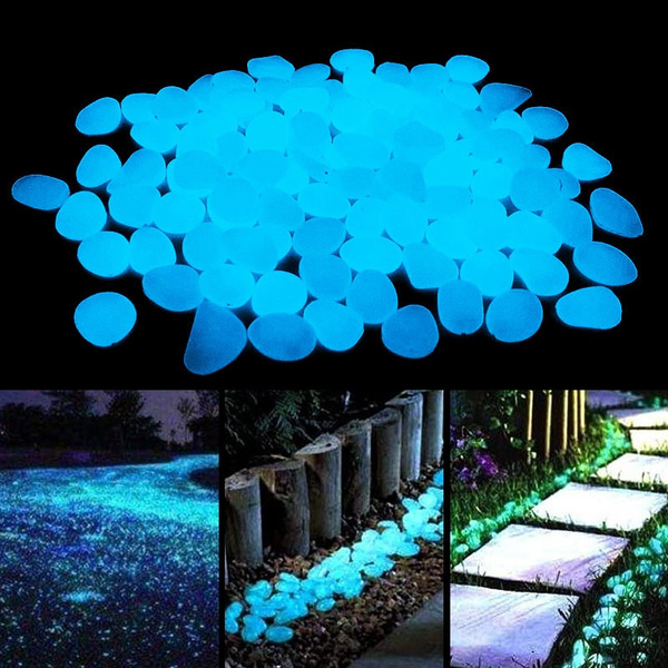 Decorations Gardens Lawns Used for Home Outdoor Walkways Yards Mixed Color Packaging Fish Tanks Color Mixing XESAGSNV 150 Luminous Stones Glow in The Dark Garden Terraces