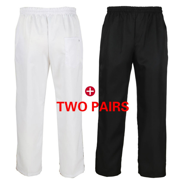 Chef Kitchen Pants Men Women Black 