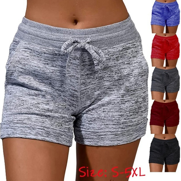 plus size high waisted running shorts