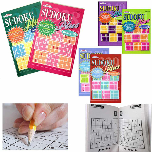 4 Pc Sudoku Puzzle Books Sumoku Collection Number Find ...