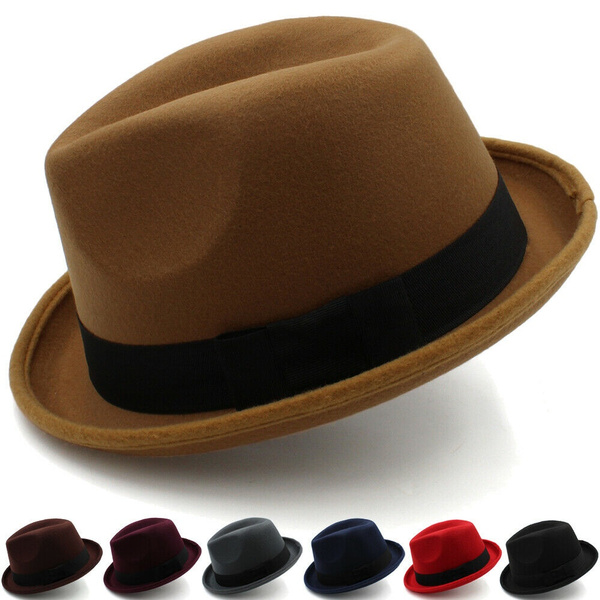 Unisex Adult Homburg Hat Jazz Sunhat US 