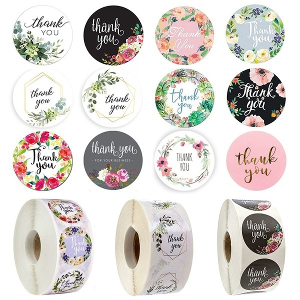 500pcs/roll Dia 2.5cm DIY Handmade With Love Label Wedding Adhesive ...