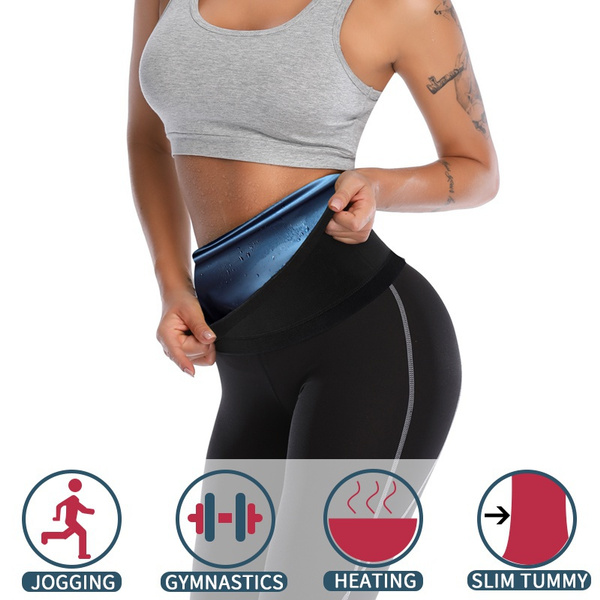 Women Sauna Sweat Pants Corset Waist Trainer Slim Yoga Pants