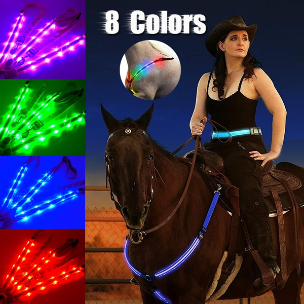 LED Horse Breastplate Collar Best High Visibility Tack For Horseback