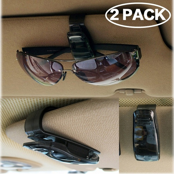 Sun Visor Sunglasses Eye Glasses Card Pen Holder Clip Car Vehicle Accessory U 