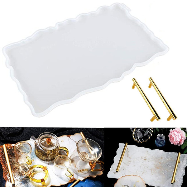 Epoxy Resin Mold Large Silicone Tray Mold for DIY Resin Tray Decoration 
