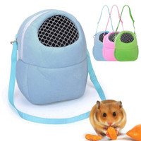 Fhiny Hamster Carrier Bag Small Animals Cozy Travel Bag with Strap Portable Breathable Safe Outgoing Pouch for Hamsters Sugar Gliders Budgerigar Carrier 
