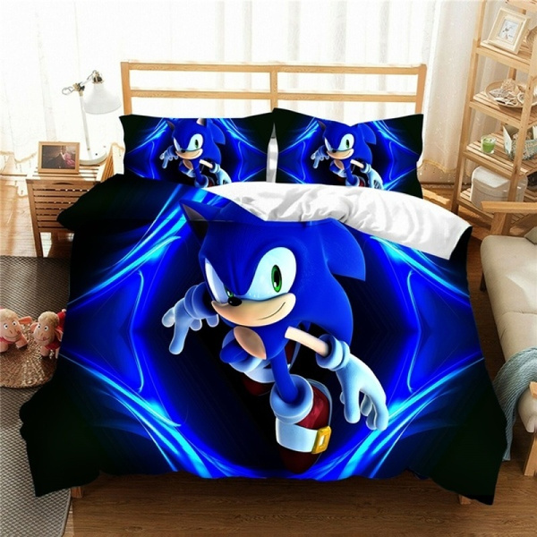 3d Bedding Sets Cover And Pillowcase Kids Bedding Home Textiles 3d Digital Printing Sonic The Hedgehog Wish