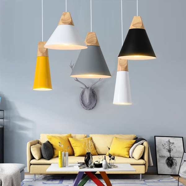 Yellow pendant lights for deals kitchen island