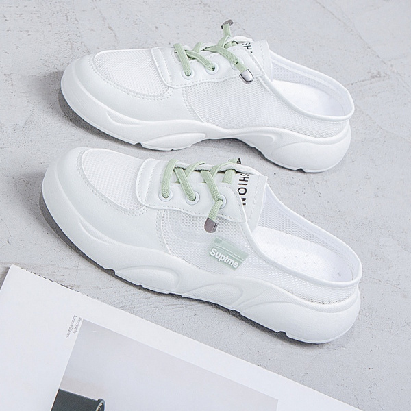 korean style white shoes