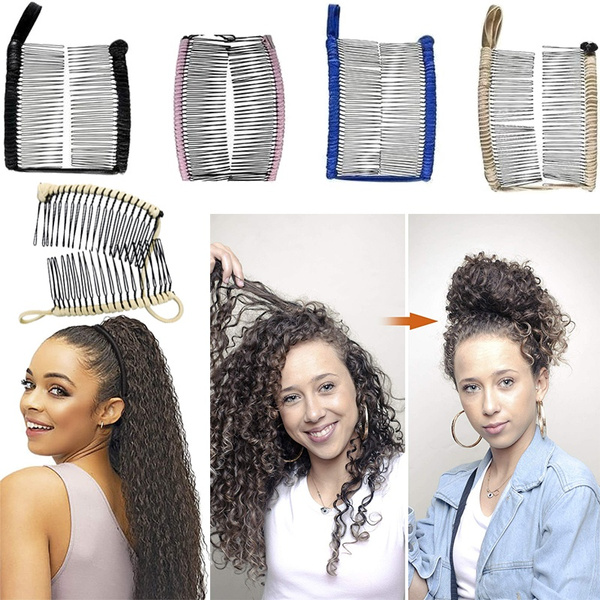 Stretchy Banana Clip for Thin Fine Hair Add Volume Sturdy Hold No Damage Creases or Pain Make Comfy UpDo Ponytail French Twist | Wish Stretchy Banana Clip for Thin Fine Hair Add Volume Sturdy Hold No Damage Creases or Pain Make Comfy UpDo Ponytail French Twist | Wish