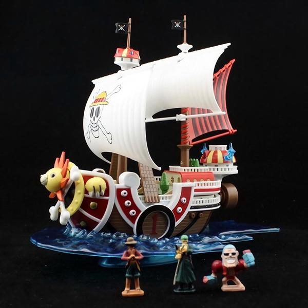 One Piece Thousand Sunny Pirate Ship Model Assembled Boat Luffy Franky