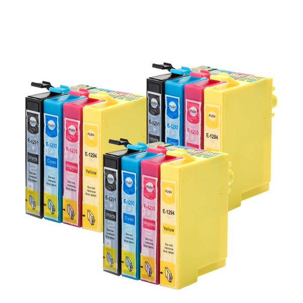 12pcs Ink Cartridge T1291 - T1294 For 