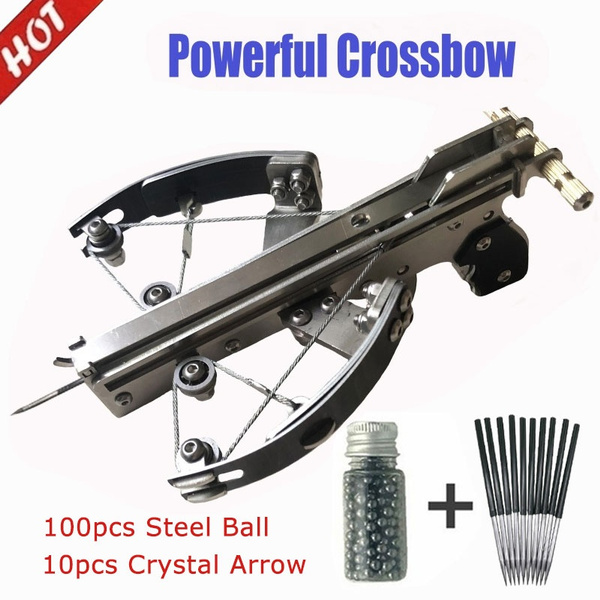 New Toy Crossbow Outdoor Shooting Practice Hunting Mini Crossbow, Stainless  Steel Mini Tool Bolt, Equipped with Bolt Bolt and Small Steel Ball