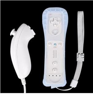 Stewart Island Saga overdracht Straight and Curved Handle Remote and Nunchuck Controller Set For Nintendo  Wii Game+Case Skin+Strap | Wish
