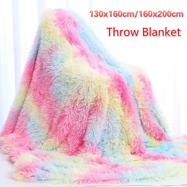 QiyI Beautiful Unicorns Pop Art Cozy All Season Fluffy Blankets Velvet Throw Soft Throw Blankets Soft Warm Cozy Cashmere Soft Blankets Soft Decorative 