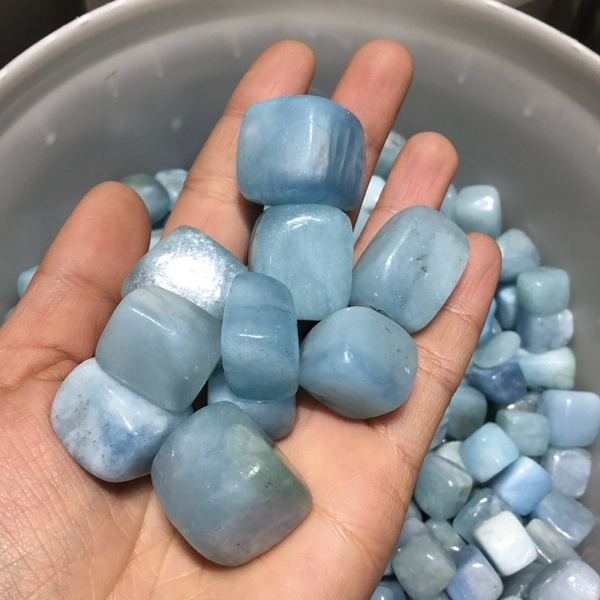 aquamarine stone polished
