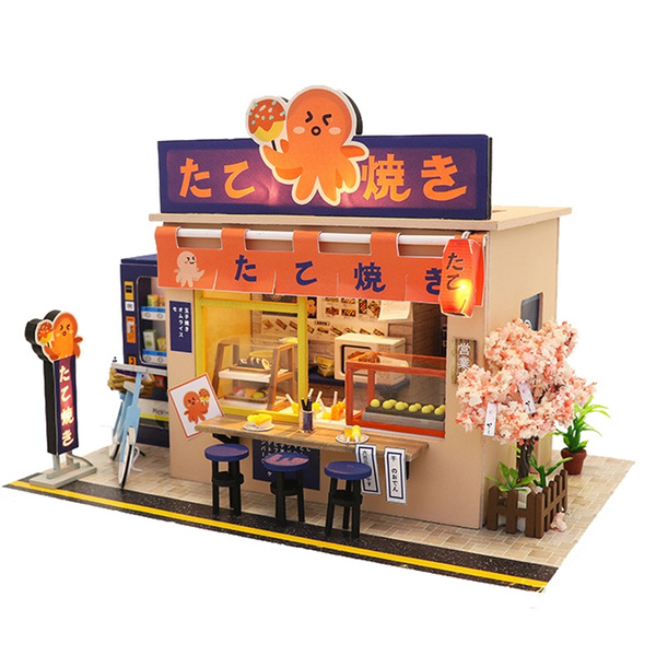 Takoyaki Shop Mod/èle miniature Maison de poup/ée miniature 24 /Échelle Japonaise Cadeau danniversaire