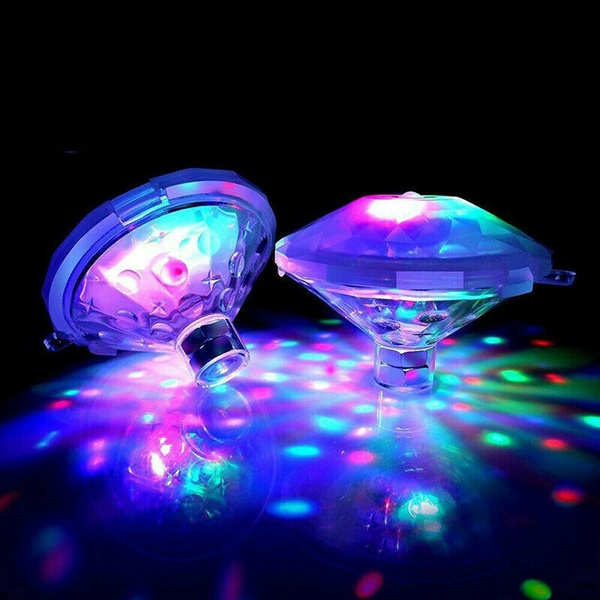 Floating Underwater RGB LED Disco Light Glow Show Swimming Pool Tub Spa Lamp