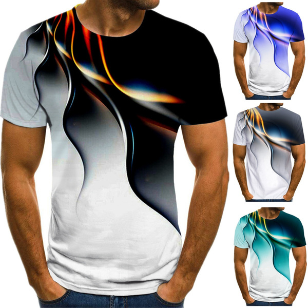 charter nødsituation Teasing Unisex 3D Digital Printed Men T Shirts Fashion Cool Summer T Shirts Men  Casual Sport T Shirts | Wish