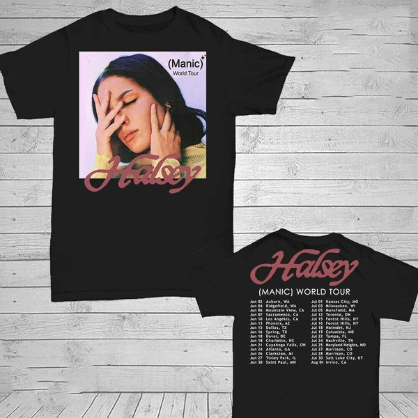 Halsey Shirt Manic World 2020 T-Shirt Men S-5XL 2 Side | Wish