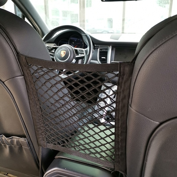Car Organizer Seat Back Storage Elastic Cars Mesh Net Bag Between Bags  Luggage Holder Pocket for Auto Vehicles Car Styling
