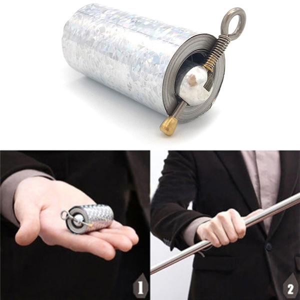 Portable Martial Arts Metal Magic Pocket Bo Staff 110cm New Pocket Magic TrickOS