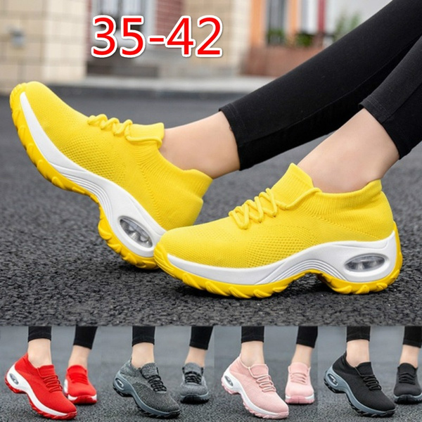 Women Casual Shoes Mesh Sneakers Lightweight Sport Shoes Tennis Fitness Shoes Plus Size 3542 Wish