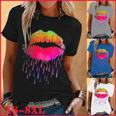 Fashion, Colorful, Funny, short sleeves