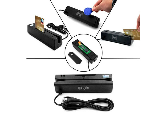 PSAM card reader writer NFC ZCS160 multiple funtion 4 in 1 Magnetic card Reader EMV chip