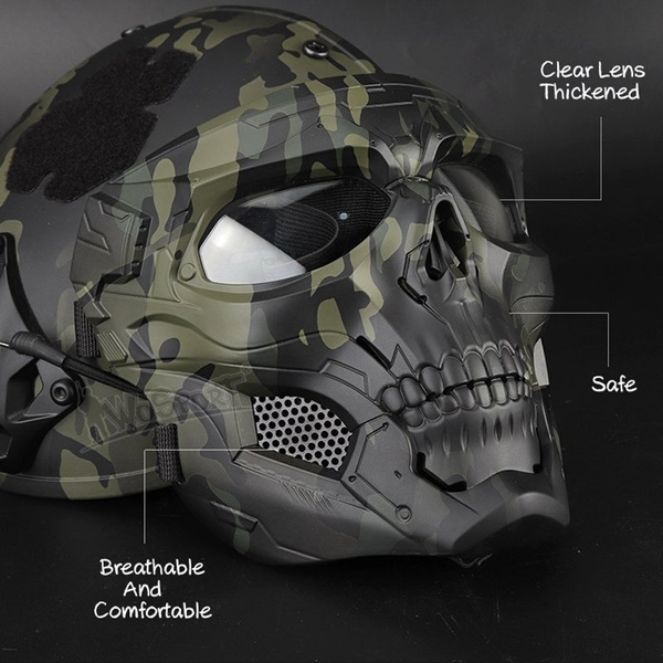 Skull best sale helmet bike