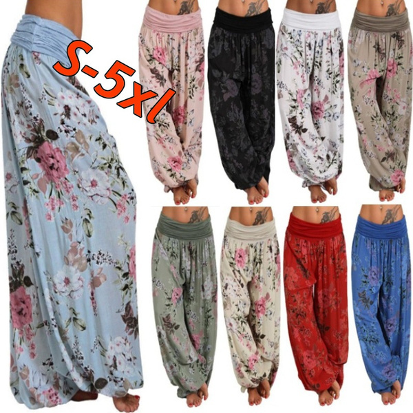 Womens Fashion Fall Deals ! BVnarty Harem Pants for Women Comfy Lounge  Casual High Waist Elastic Pants Solid Color Fashion Fall Winter Long  Trousers Pink L - Walmart.com