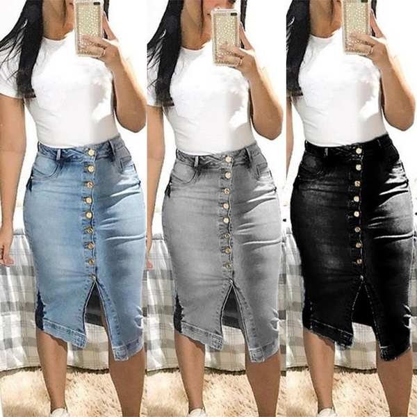 wish denim skirts