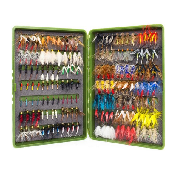 12/33/40/72Pcs/Box Fishing Flies Set Wet Dry Nymph Fly Hand Tied Flies for  Trout Pike Grayling Fly Lure Kit