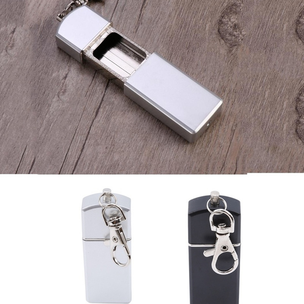 Hourwof Portable Ashtray With Lid,Metal Outdoor Pocket