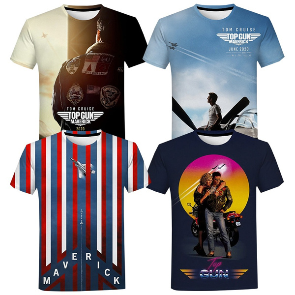 Top Gun Maverick 3D Print T Shirt Men Women Summer Fashion Casual Short  Sleeve T-shirt Movie Top Gun Harajuku Streetwear Cool T Shirt | Wish
