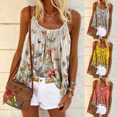 butterfly, summer t-shirts, camisoles for women, womens tank tops