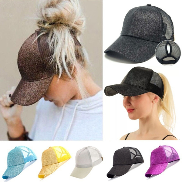 2020 Women Ponytail Snapback Baseball 