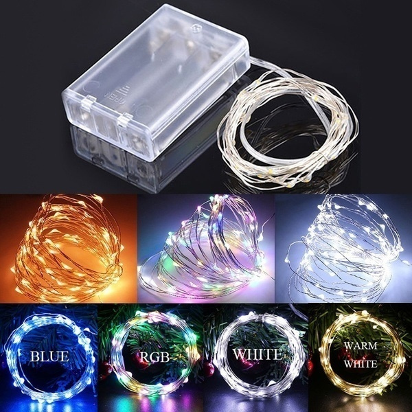 20/30/40/50/100 LED String Copper Wire Fairy Lights Battery Powered Waterproof& 