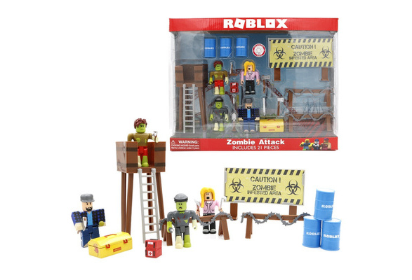 Roblox Zombie Attack Playset 7cm Pvc Suite Dolls Boys Toys Model Figurines For Collection Christmas Gifts For Kids Wish - roblox zombie attack pic