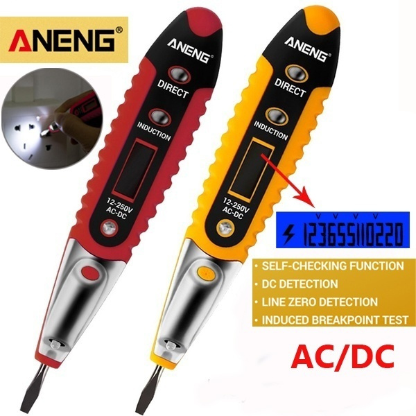 AC//DC 12-250V LCD Digital Voltage Test Pen Detector Tester Screwdriver Pen