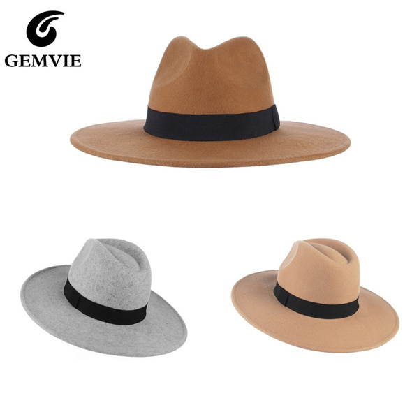 Gemvie Sombreros Panamá Fedora De Lana Para Hombre Y Mujer Gemvie Sombreros Panamá Fedora De Lana Para Hombre Y Mujer